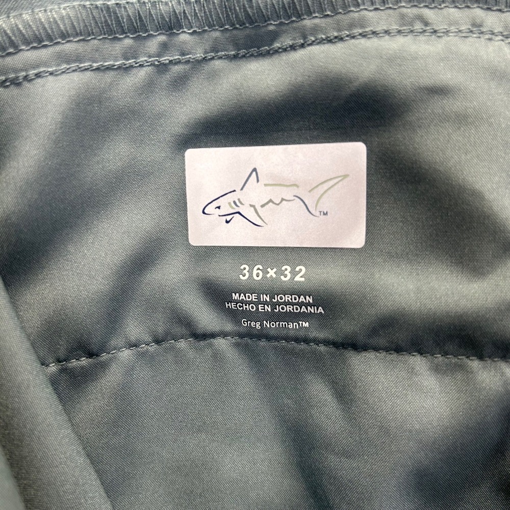Greg Norman Mens Golf Pants 36x32 Slate Blue Gray Performance Stretch Trousers - Picture 4 of 9